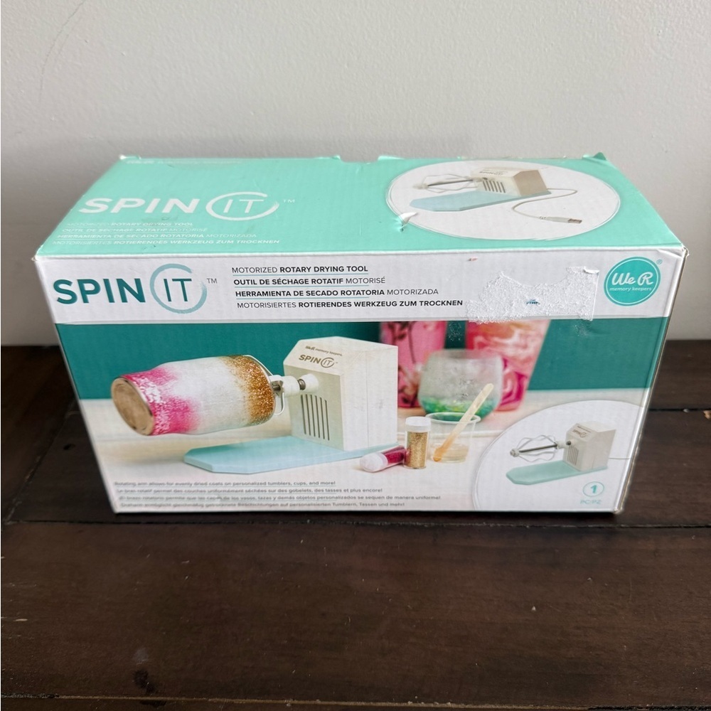 We R Memory Keepers Spin It Motorized Rotary Drying Tool NEW
